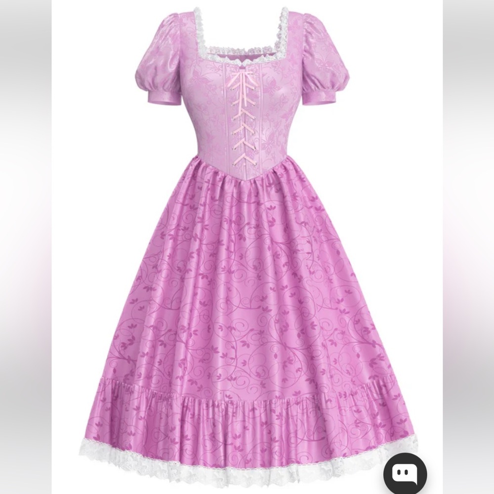 🩷5/$25🩷Elegant Pink Midi Dress with Lace Details